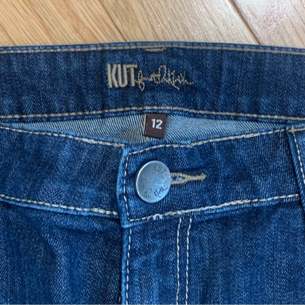 Kut from the Kloth Bermuda Denim shorts. - Picture 3 of 5